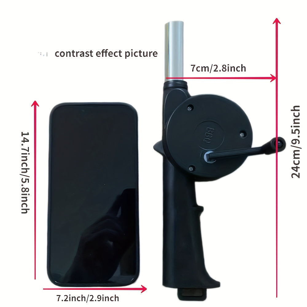 Soffiatore Manuale Portatile – Perfetto per BBQ, Campeggio e Accensione del Fuoco