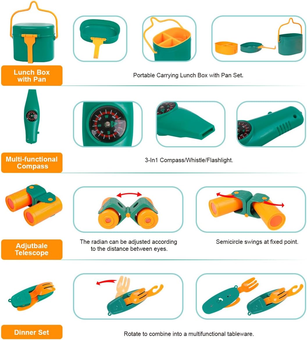 CampoAvventura - Set Completo da Campeggio per Ore di Gioco Creativo