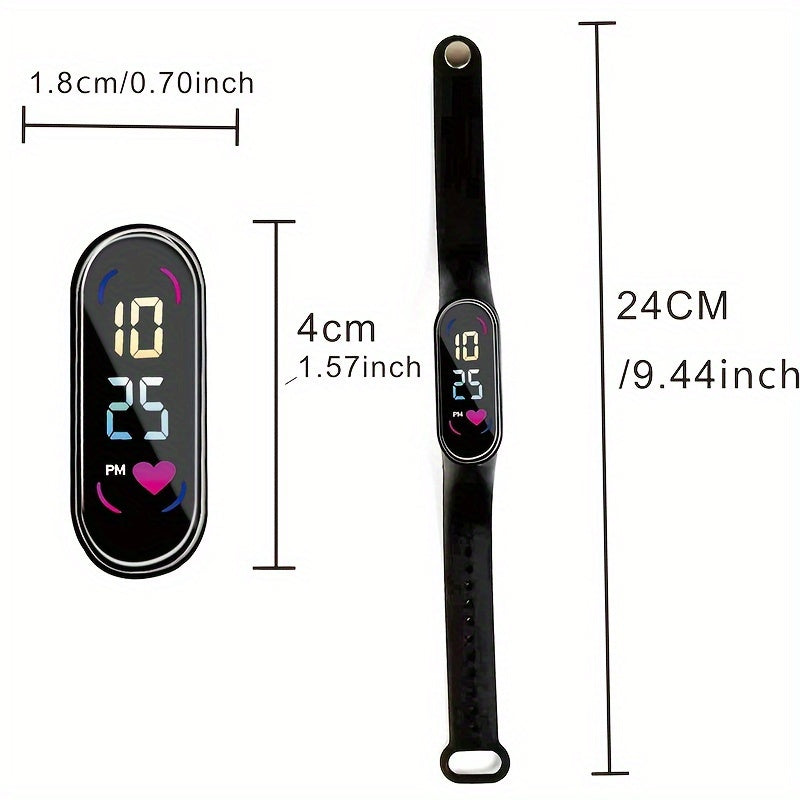 Orologio da Bambino Luminoso - Display LED Colorato e Design Sportivo