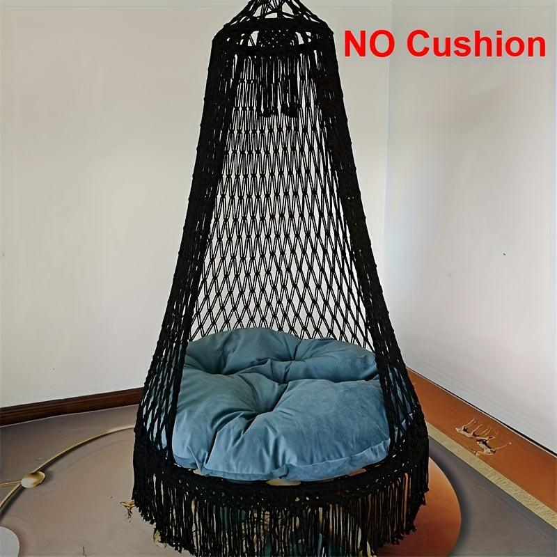 BohoSwing Sedia a Sospensione Intrecciata a Mano – Atmosfere Bohemien Rilassate