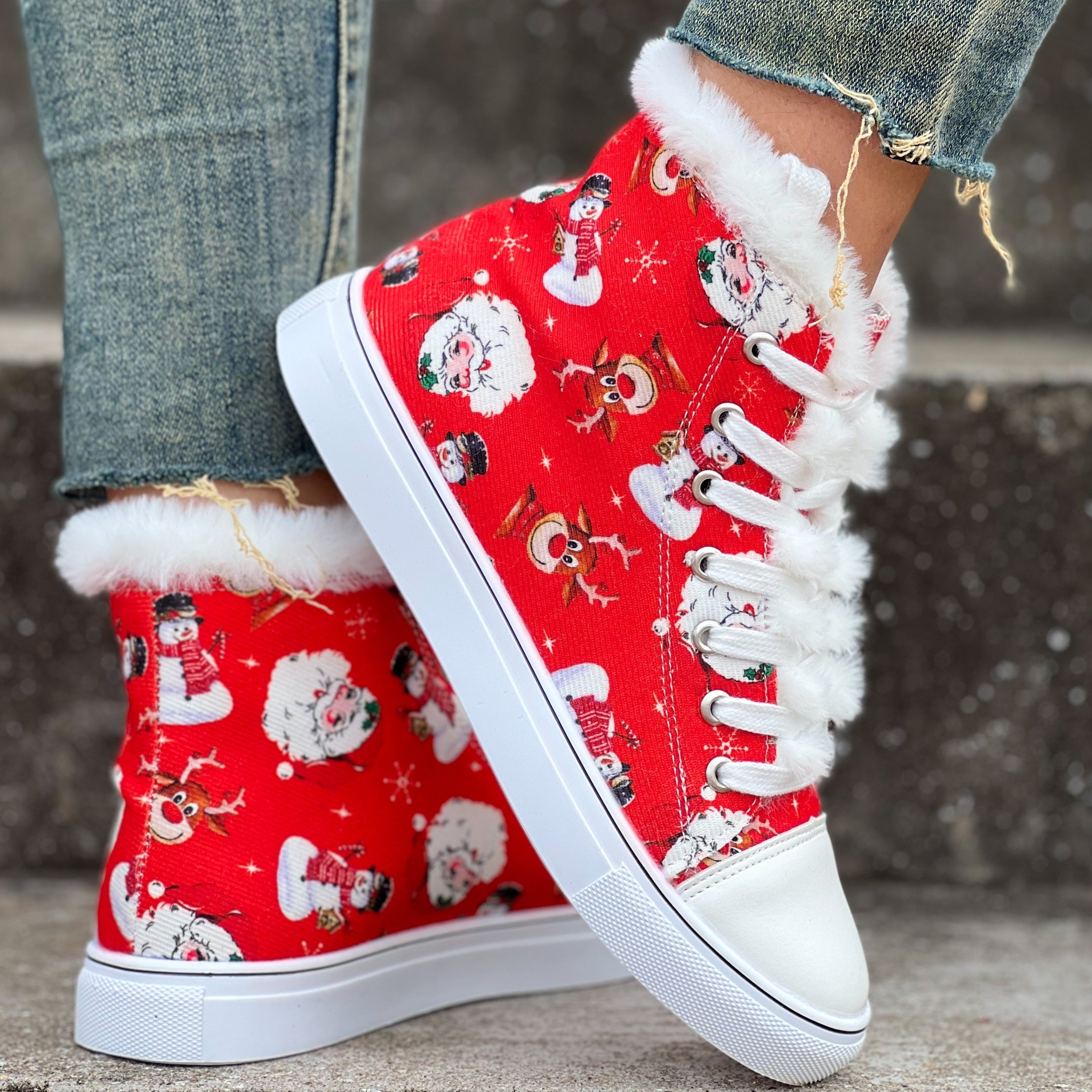 Sneakers di Natale Sanne - Per un Look Invernale Allegro