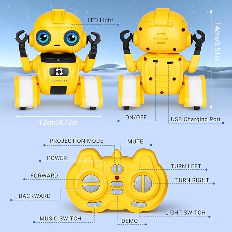 Giocattolo Robot Interattivo – Movimenti Danza e Proiezione Stellare