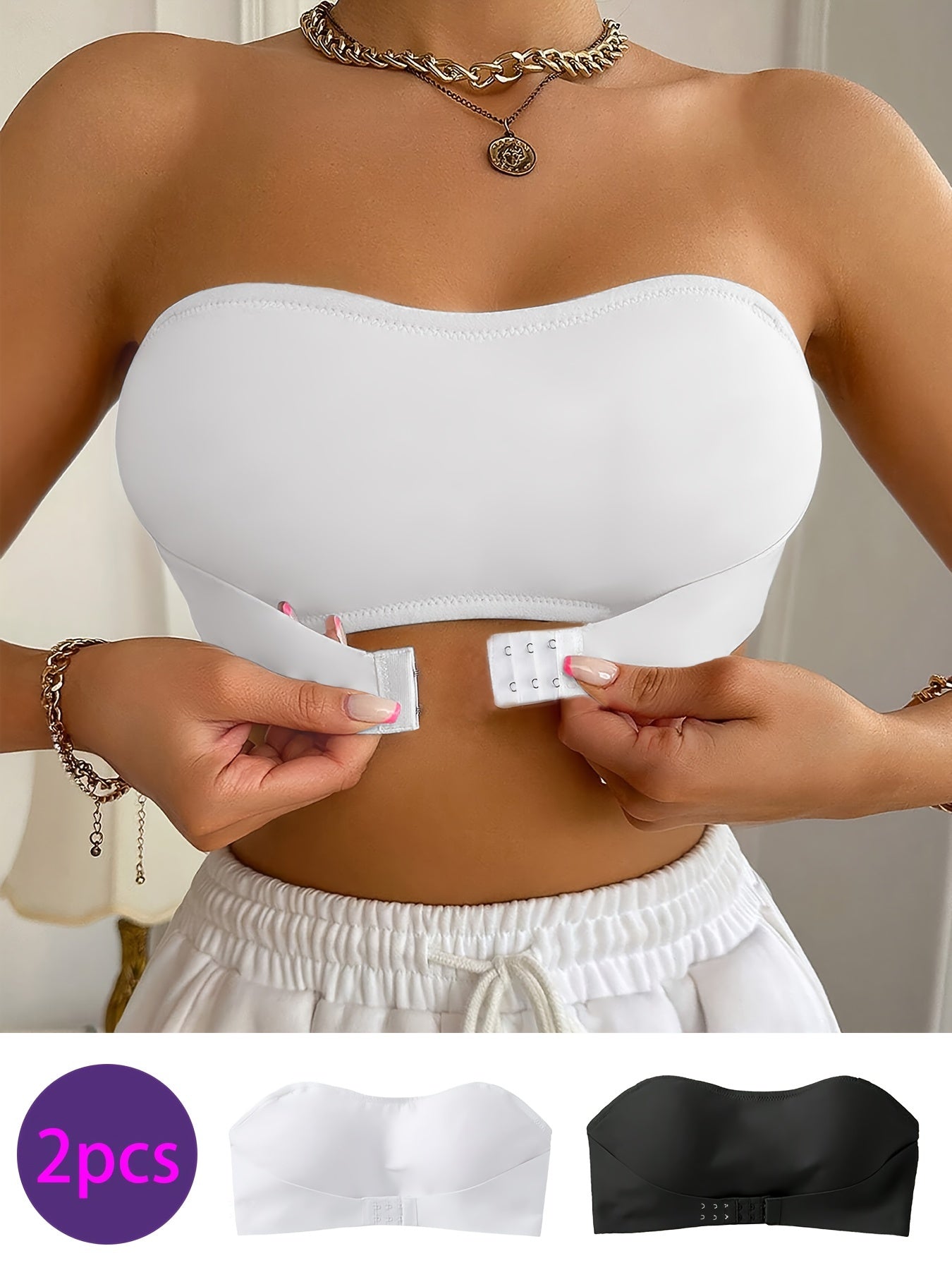 Reggiseno Bandeau Senza Cuciture - Morbido e Confortevole Senza Ferretto
