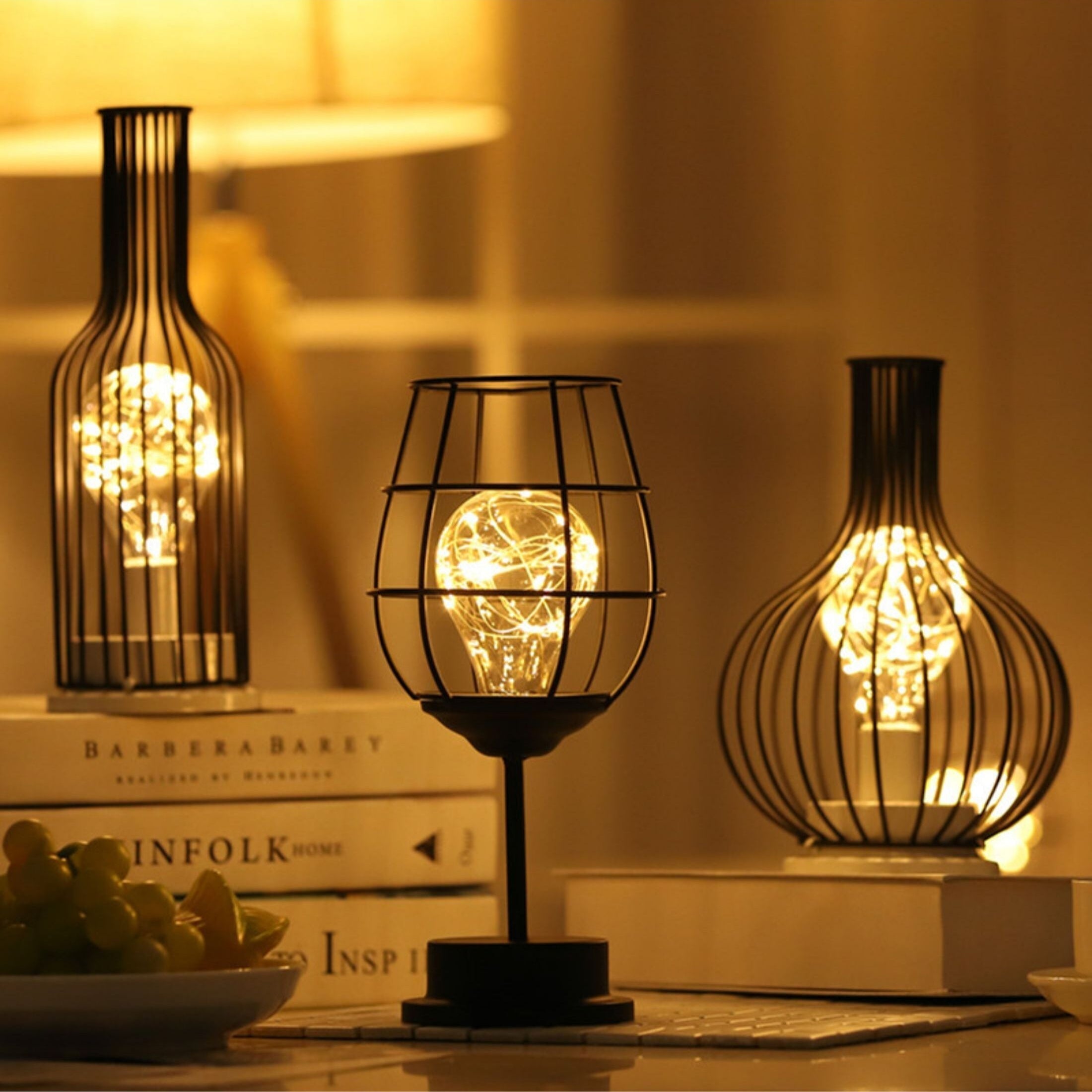 Lampade da Tavolo Vintage Edison – Stile Industriale, Illuminazione Atmosferica