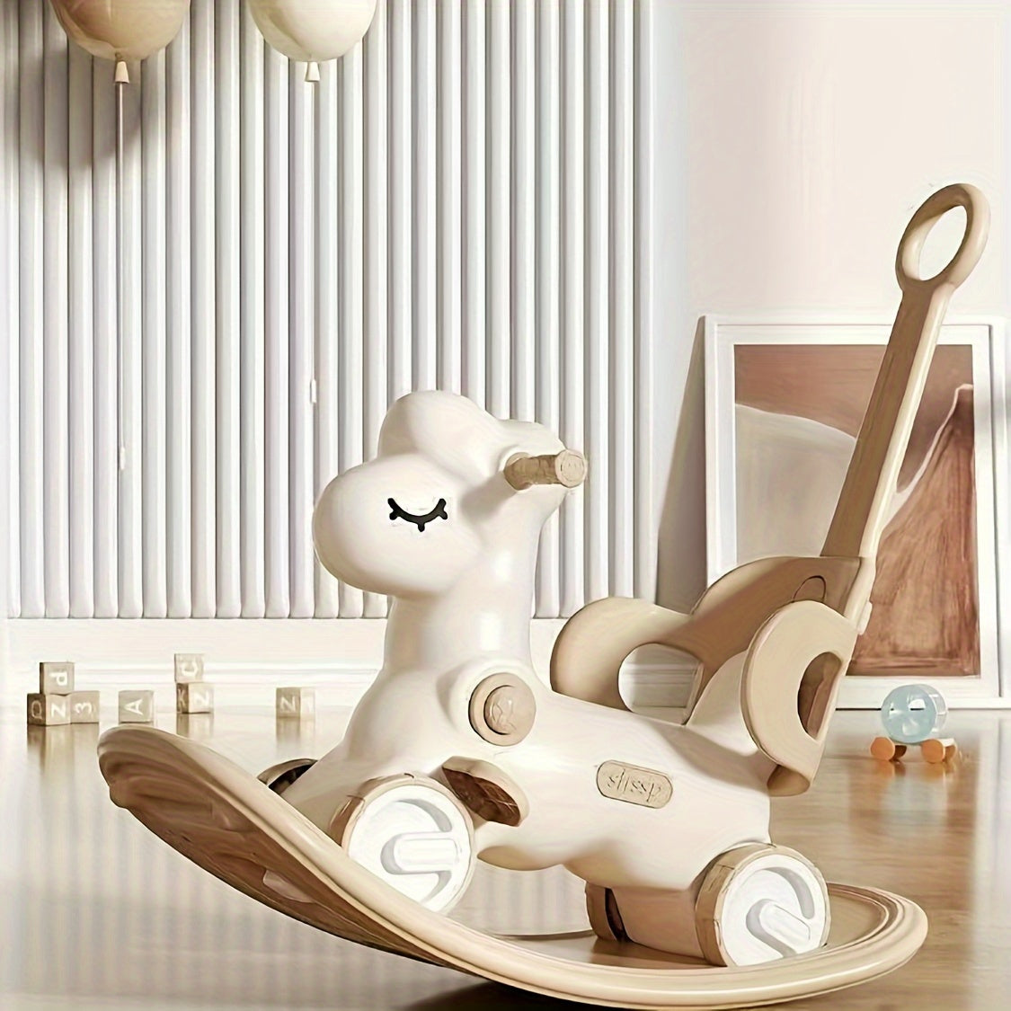 Gioco 2-in-1: Cavallo a Dondolo e Bicicletta per Bambini - Giocattolo Sicuro e Divertente