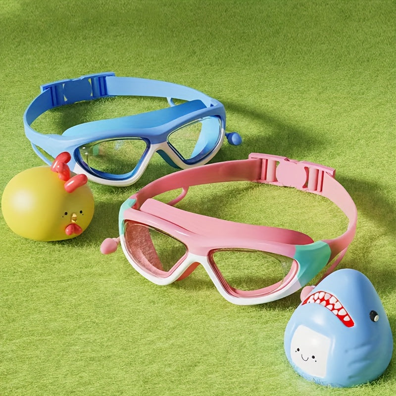 Set di Occhialini da Nuoto e Cuffia per Bambini – Comfort e Protezione Giocosa in Acqua