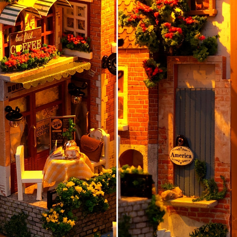 DIY Brugge Casa Porta Libri – Modello in Legno 3D della Vecchia Città