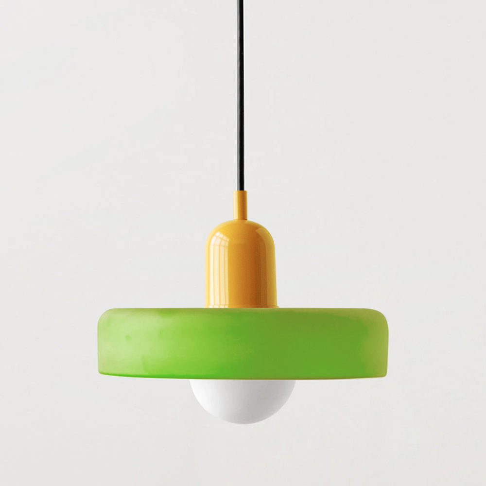 ColorLoop Pendant – Lampada a sospensione artistica in stile Bauhaus con luce calda