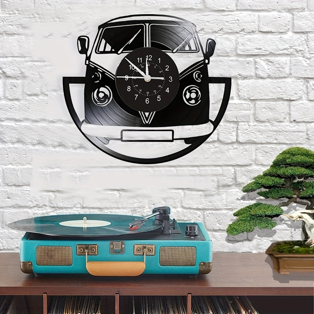 Orologio da Muro Vintage Minibus - Charme Retro per Ogni Ambiente