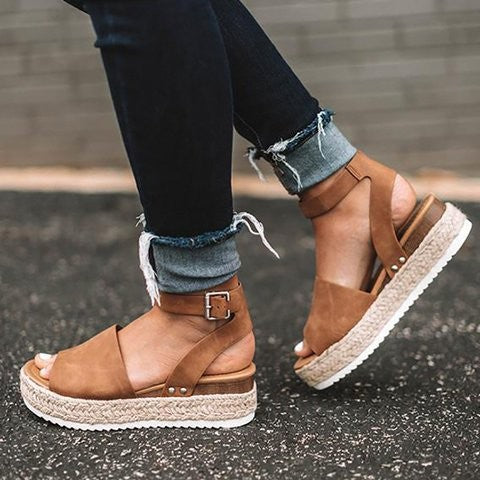 Sandali Espadrille con Piattaforma per Donna – Calzature Estive Eleganti e Confortevoli