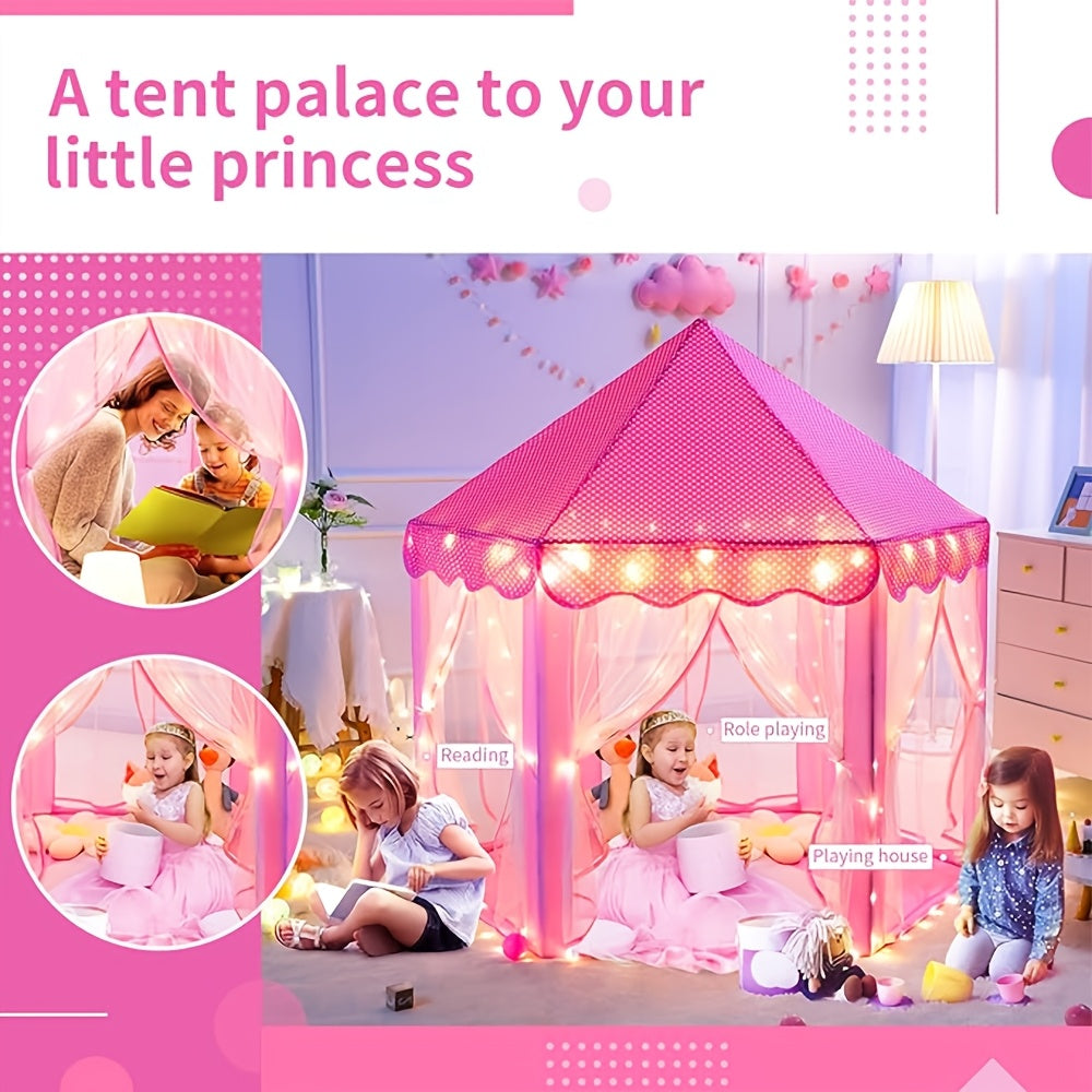 Tenda da Gioco per Principesse con Illuminazione Stellare – Perfetta per Giocare Dentro o Fuori