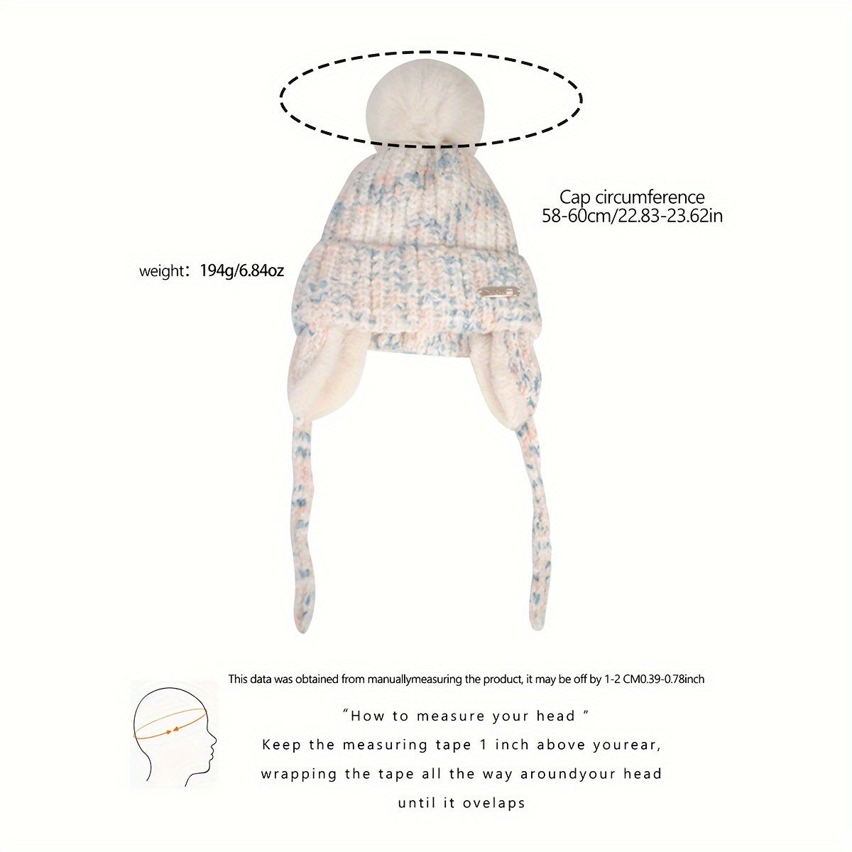 Olivia Cappello Invernale Caldo – Cappello Lavorato a Maglia con Fodera in Fleece e Orecchie