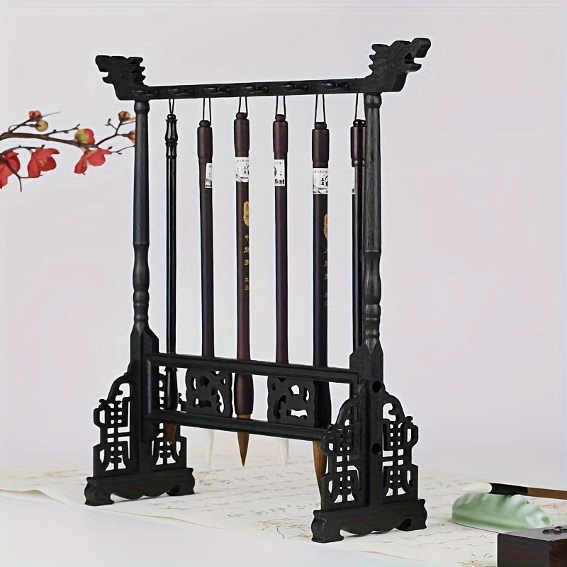 Elegante Porta Pennelli Calligrafici Tradizionale – Fatto a Mano con 12 Fessure