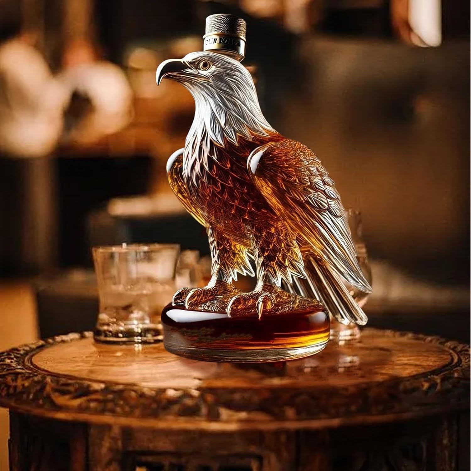 Caraffa da Whisky a Forma di Aquila – Elegante e Esclusivo Pezzo da Esposizione