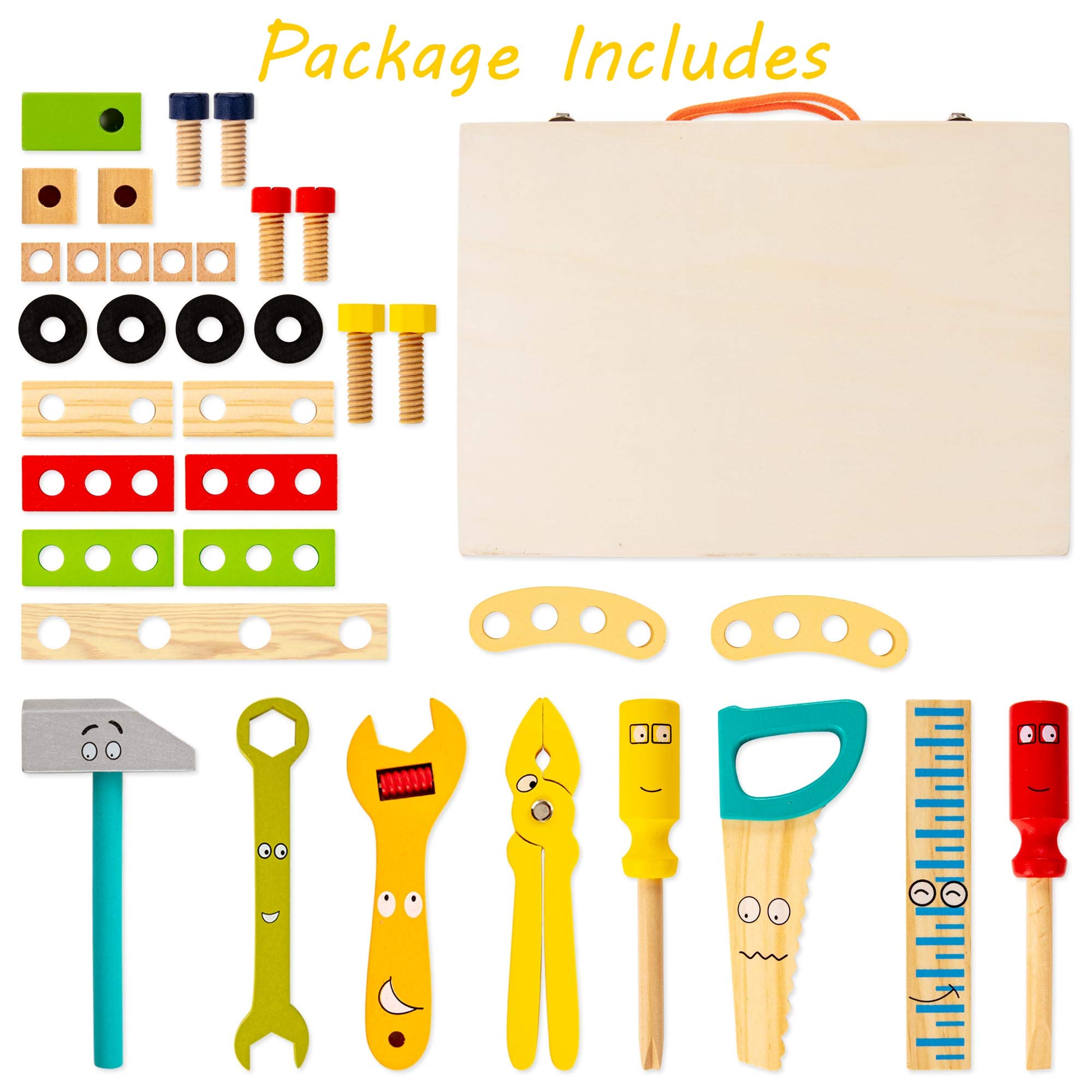 Cassetta degli Attrezzi in Legno per Bambini - Creativa ed Educativa