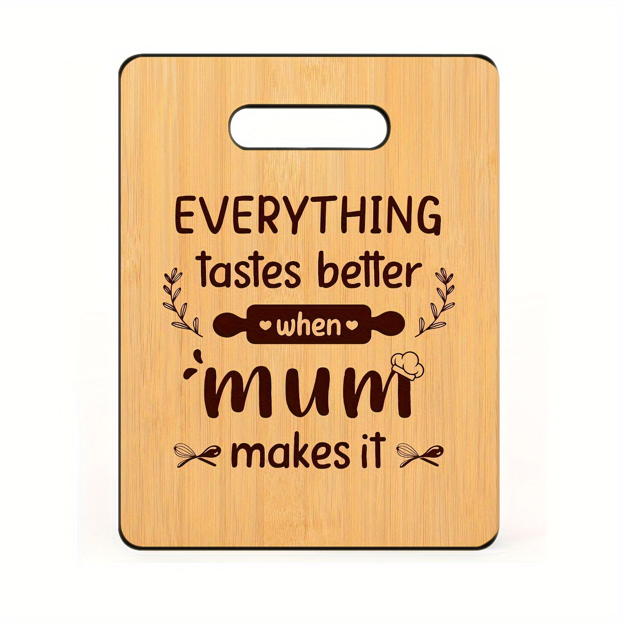 Tagliere in Legno con Messaggio – Il Regalo Perfetto per la Mamma