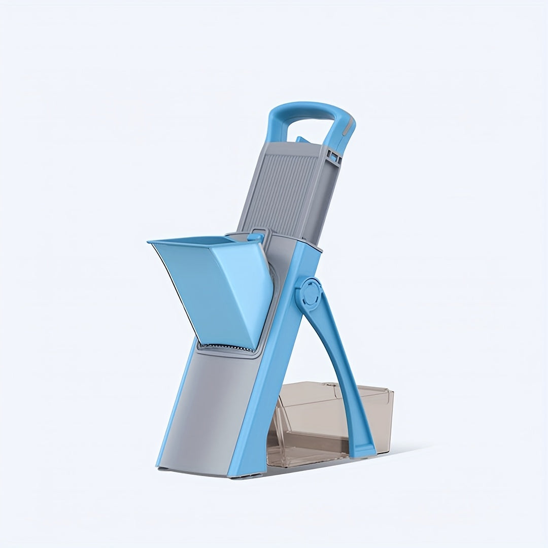 Affettatrice Multifunzionale per Verdure – Sicura, Regolabile e con Grande Capacità di Raccolta