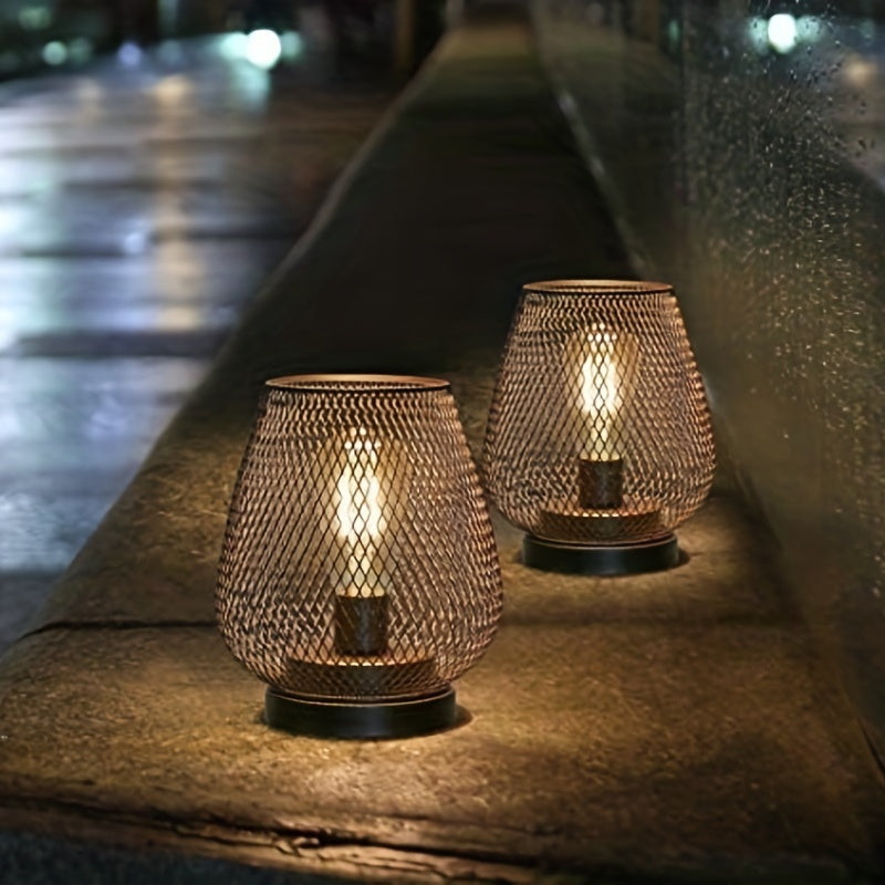Set di Lampade da Tavolo RusticMesh – Stile Industriale e Illuminazione Atmosferica