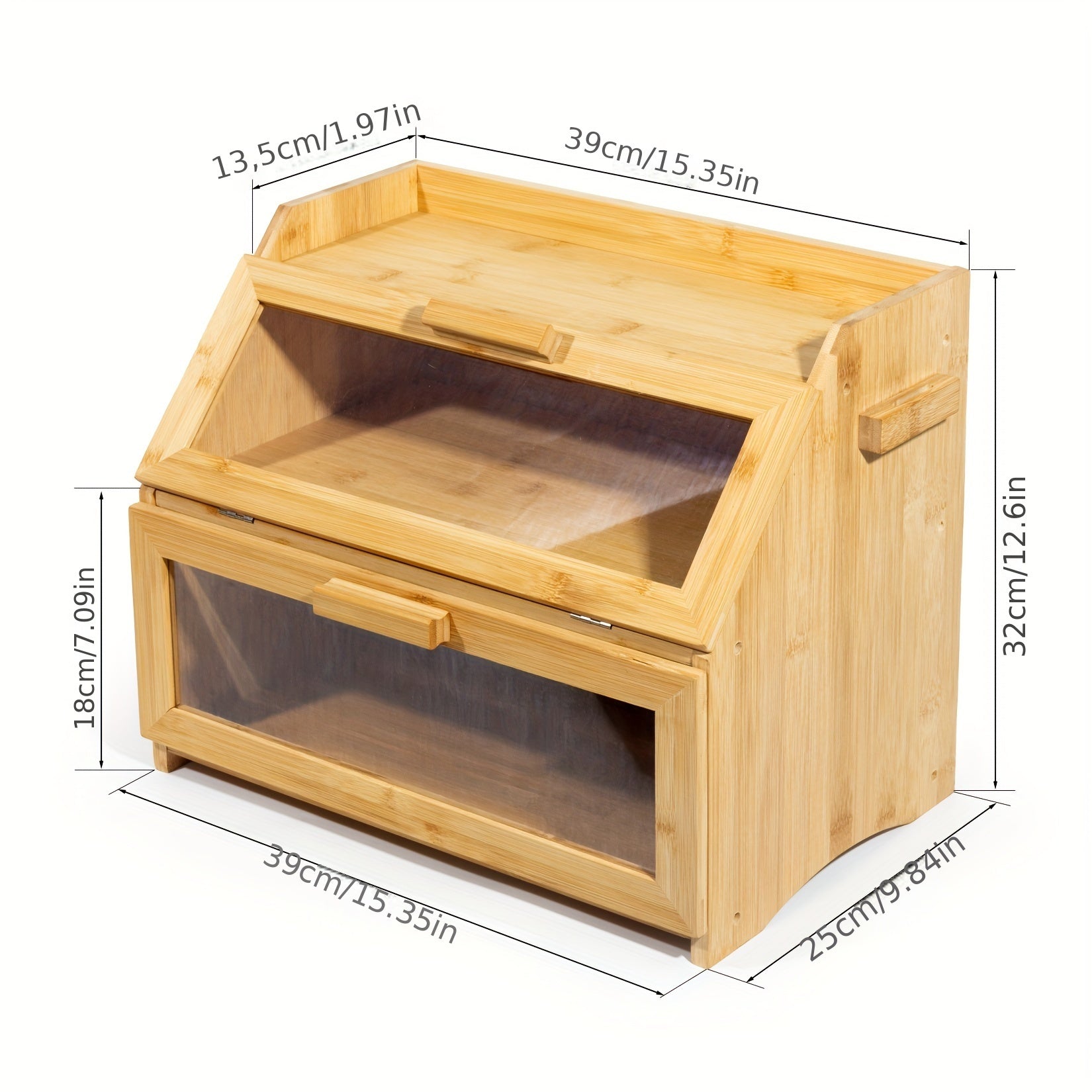 Contenitore per Pane in Bambù con Ripiani Doppio – Pratico e Stile