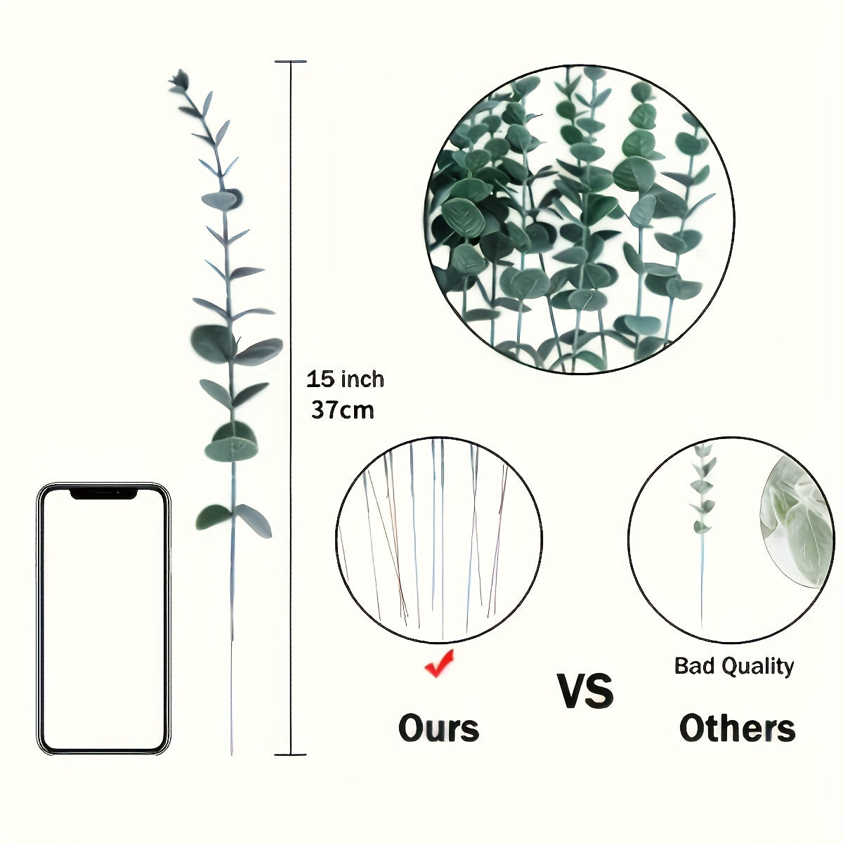 EverGreen Steli di Eucalipto Artificiali – Naturali e Sostenibili