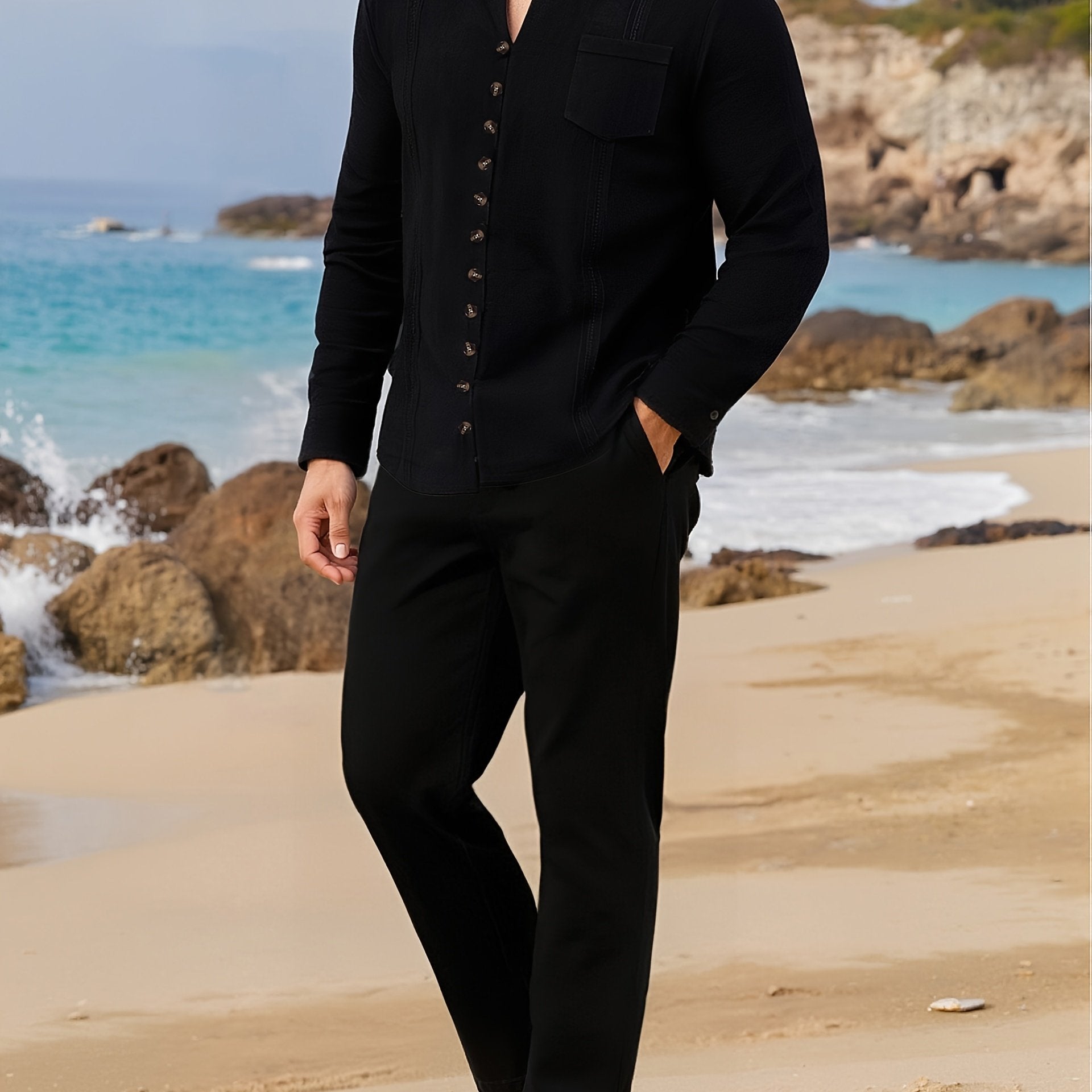 Set Due Pezzi in Lino per Uomo - Elegante e Leggero