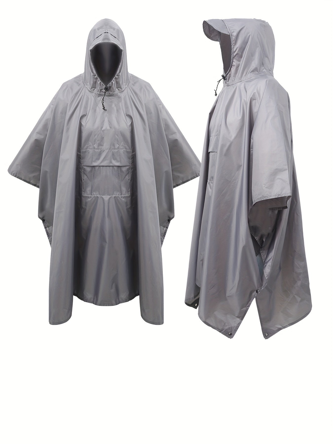 Poncho 3-in-1 Impermeabile – Multifunzionale e Traspirante per Escursionismo, Campeggio e Ciclismo