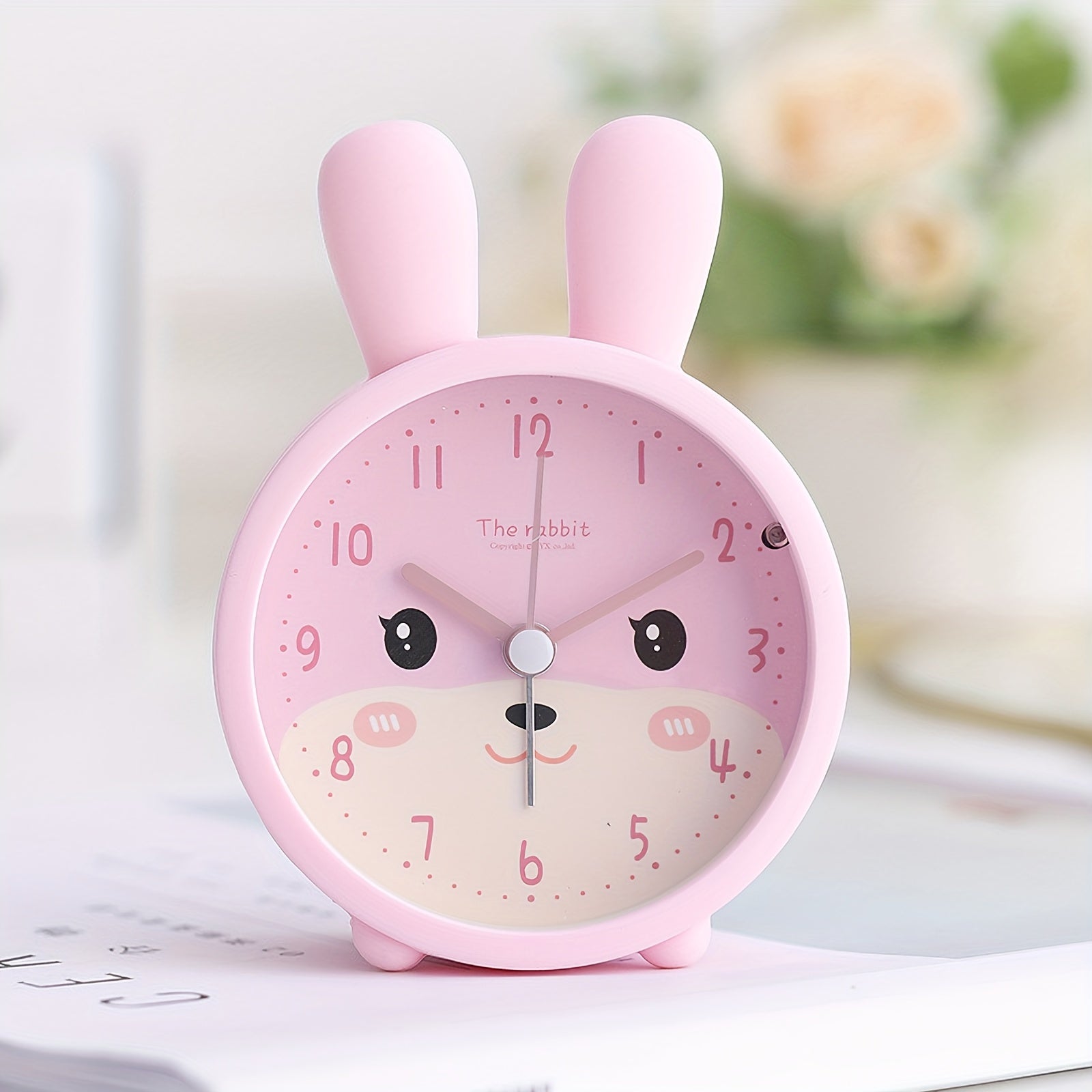 BunnyTime Orologio Sveglia Silenzioso - Per una Mattina Tranquilla e Carina