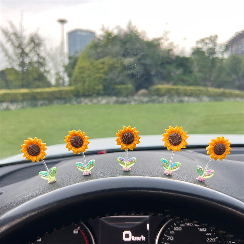 SunnyRide - Delizioso ornamento auto a girasole