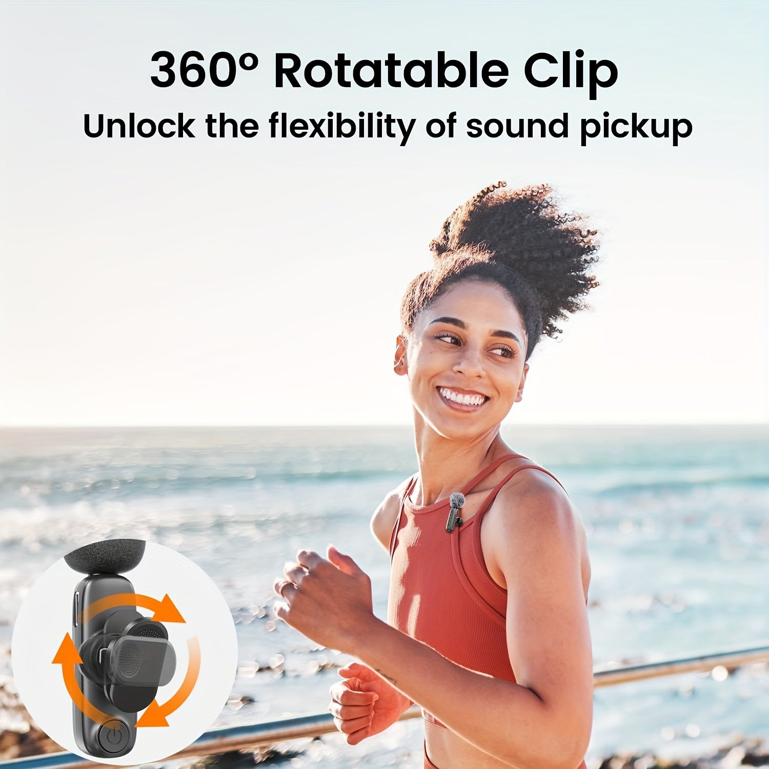 SoundClip Microfono Lavalier Wireless - Per Smartphone e Tablet
