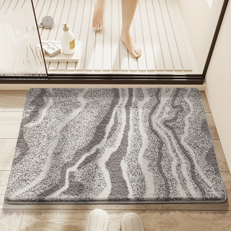 Tappetino da Bagno Fluffy Flocking – Assorbente e Morbido per Bagno o Cucina