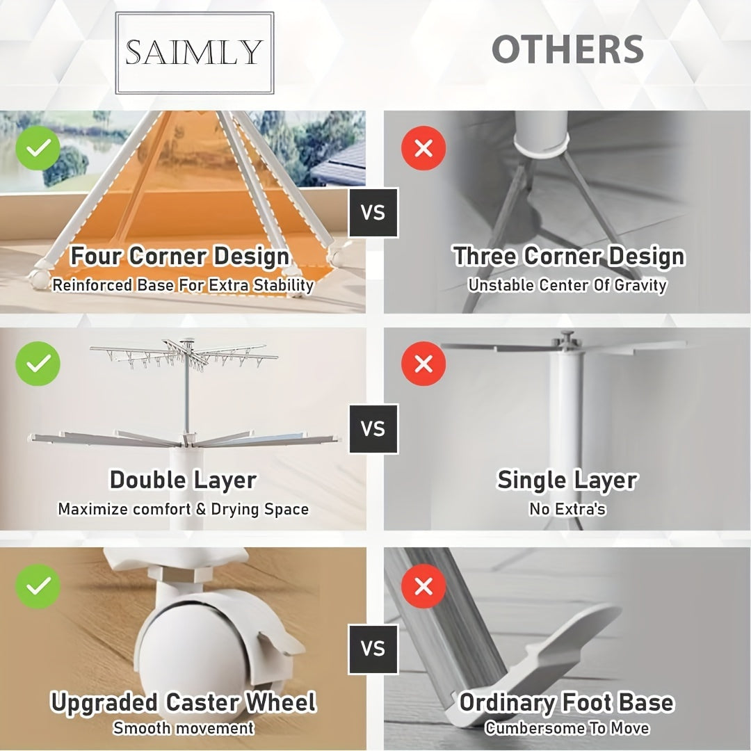 Stendibiancheria a Forma di Polpo Cilindrico – Portatile e Espandibile