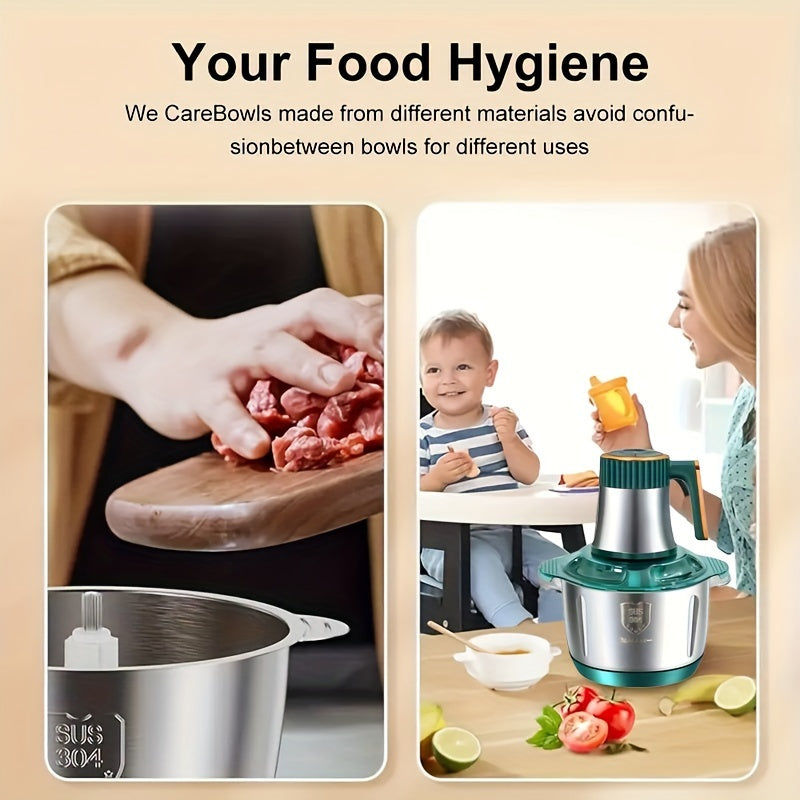 Potente Macchina da Cucina in Acciaio Inossidabile per Carne e Verdure – Robot da Cucina Multifunzionale