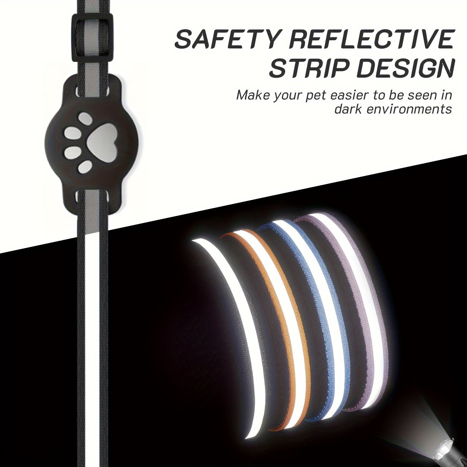 Collare per Gatti con Chiusura di Sicurezza e Campanella – Regolabile per Gatti di Diverse Taglie