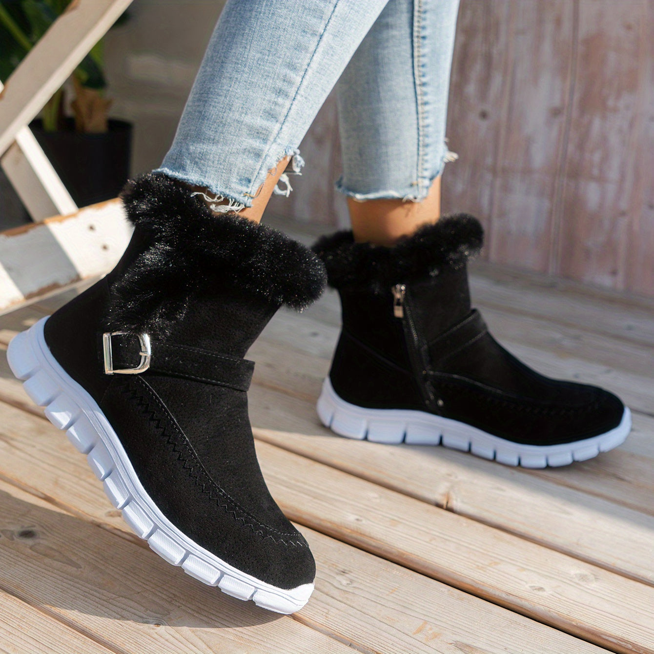 Stivali da Neve in Velluto Caldo per Donne - Confortevoli e Stilosissimi