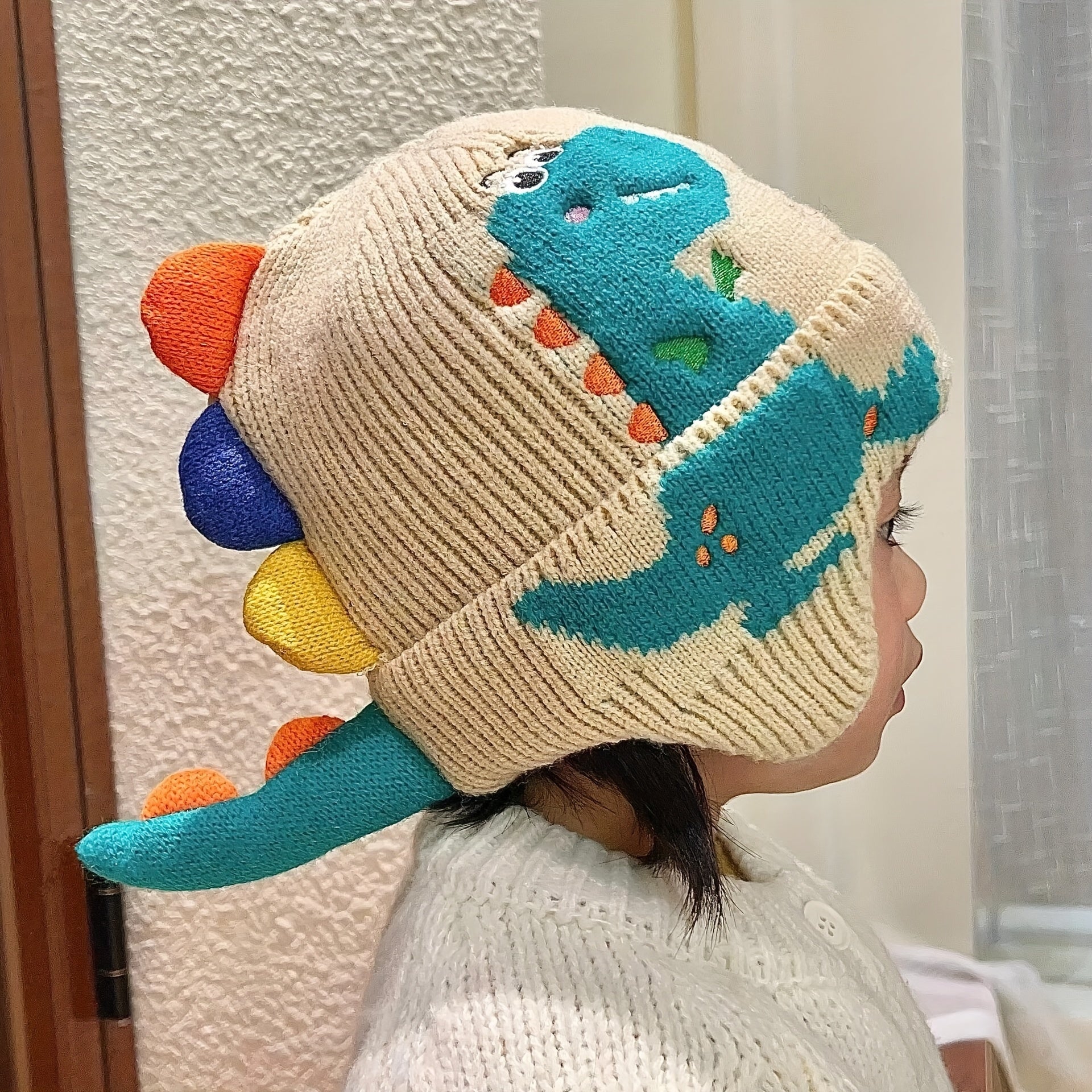Cappello Invernale Dino per Bambini - Per Calore Giocoso