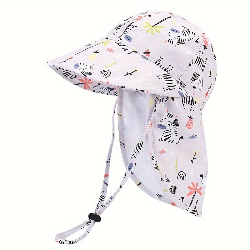 Cappello per Bambini Ademend con Stampa Animali – Protezione UV per Avventure all'Aperto