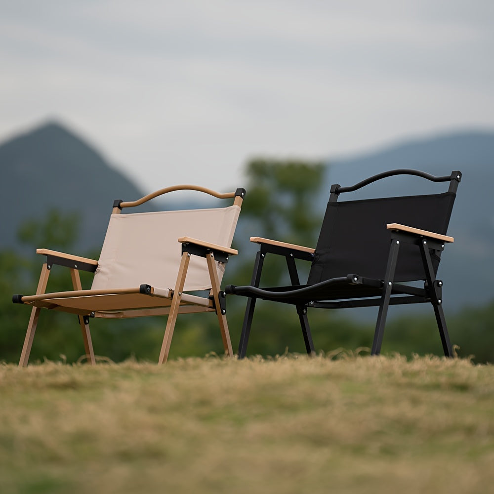 Sedia da Campeggio Pieghevole e Portatile – Struttura in Alluminio Robusta e Sede Confortevole