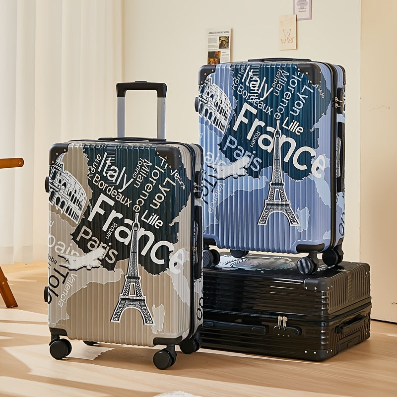 Valigia Luxe Graffiti a Tema Spazio – Valigia da 24 Pollici con Ruote Spinner e Serratura TSA