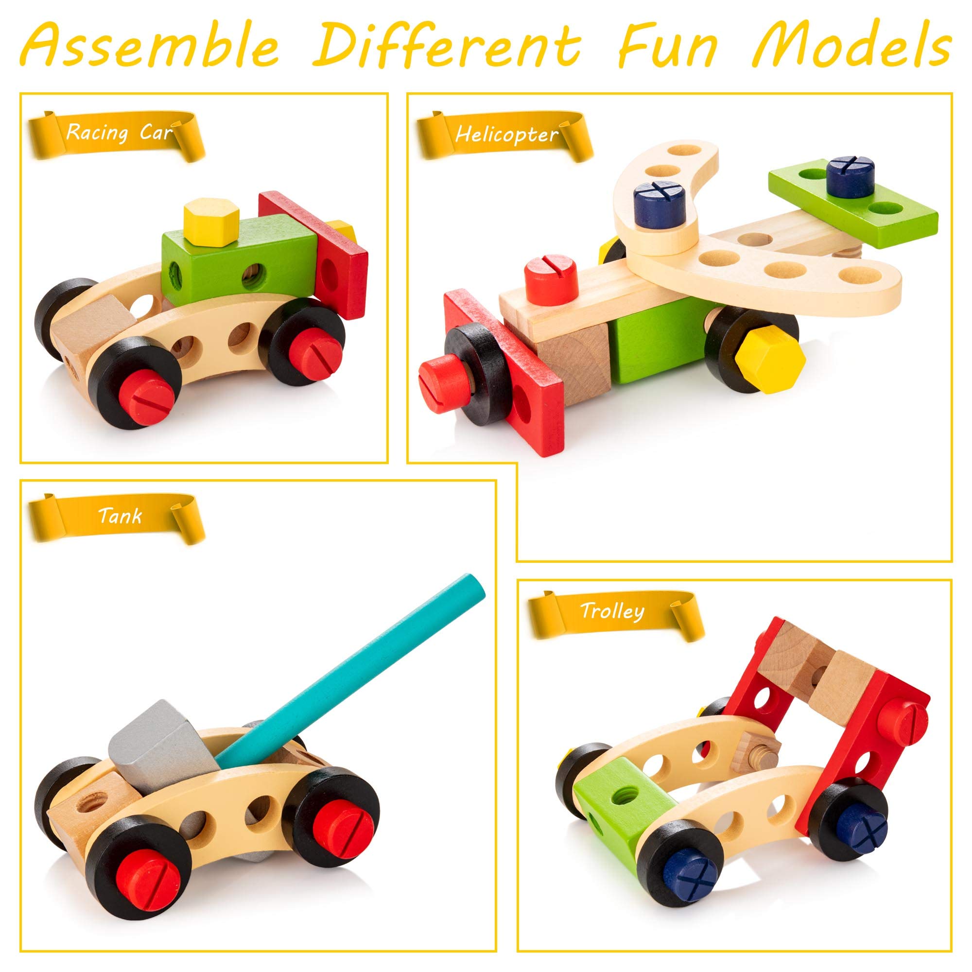 Cassetta degli Attrezzi in Legno per Bambini - Creativa ed Educativa