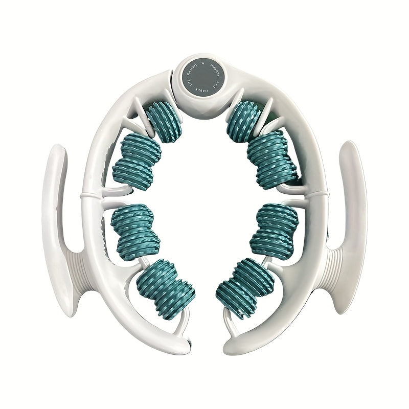 FlexiRoller 14-Ruote Rullo massaggiante – Profonda Rilassamento Muscolare con Fermapiedi