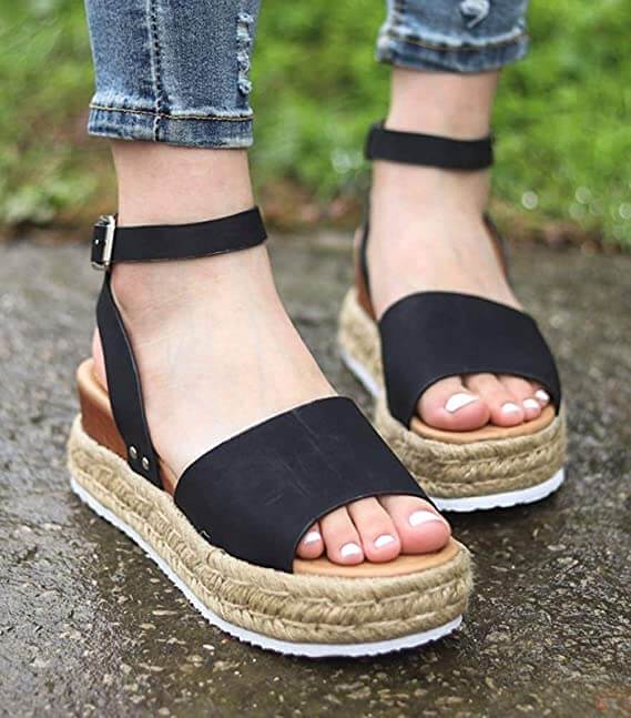 Sandali Espadrille con Piattaforma per Donna – Calzature Estive Eleganti e Confortevoli