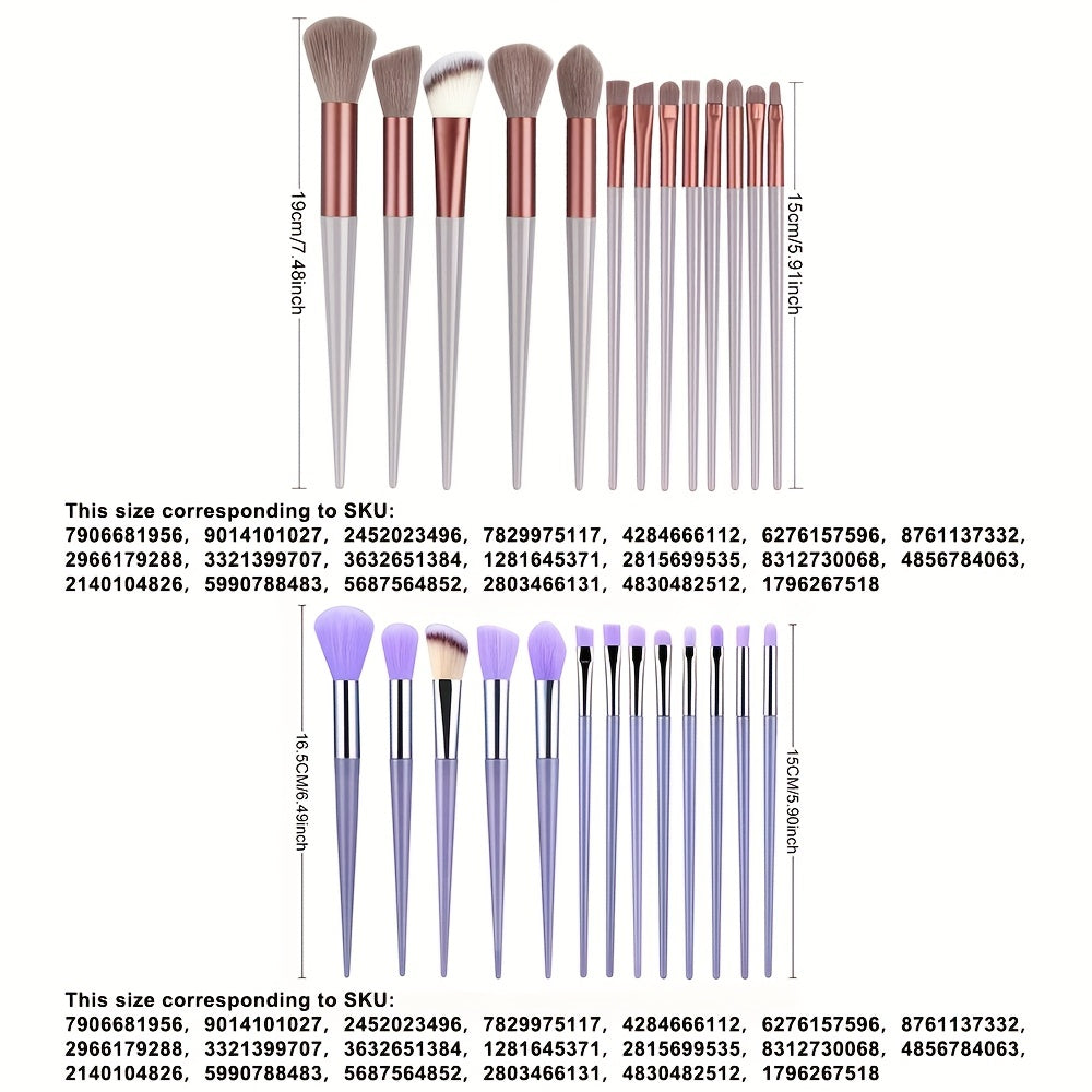 Set di Pennelli Make-up Fluffé - Un Regalo Perfetto per la Festa della Mamma