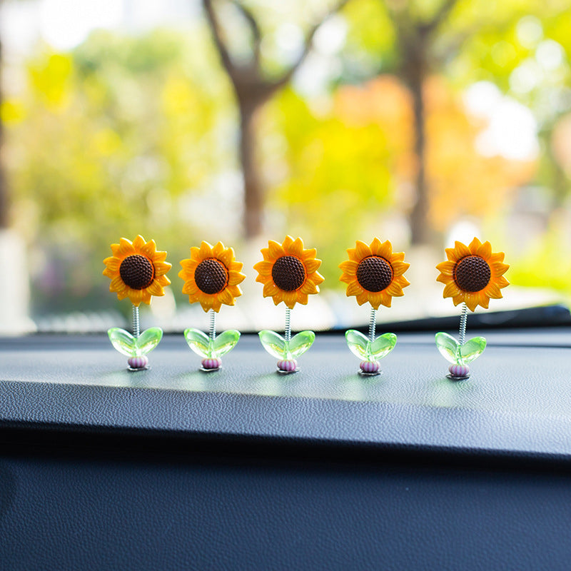 SunnyRide - Delizioso ornamento auto a girasole