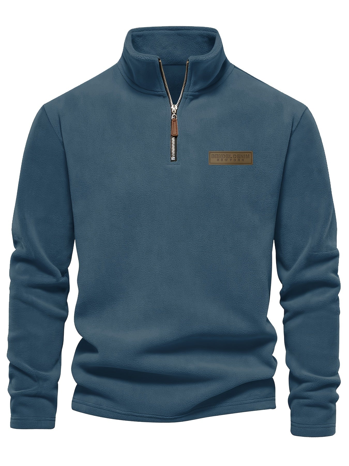 Pullover con Mezza Zip Foderato in Pile - Confortevole e Caldo per le Giornate Fredde