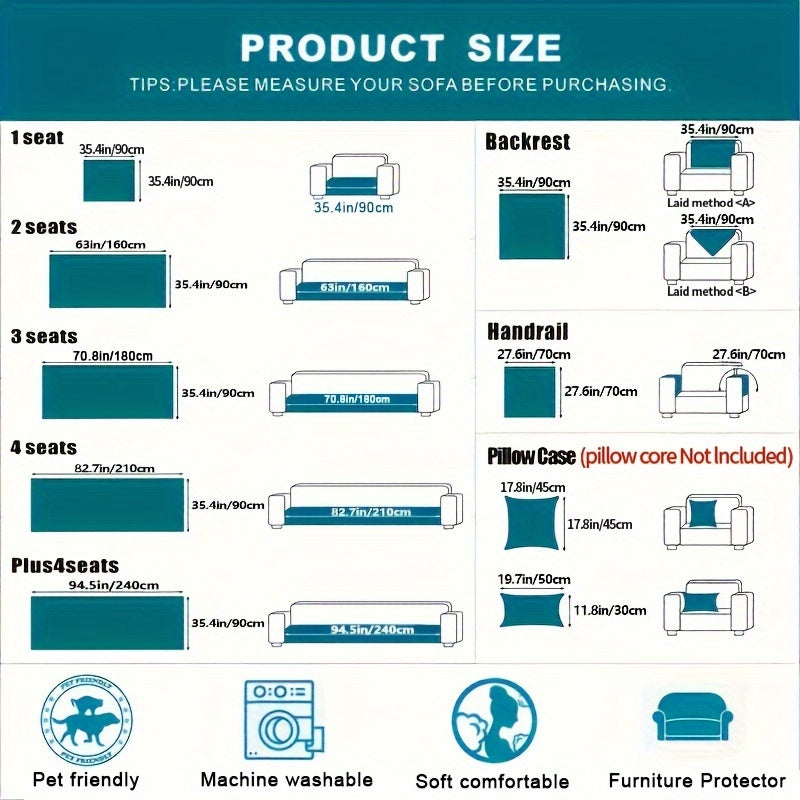 Copertura per Divano in Lussuoso Pile – Antiscivolo e Traspirante per un Soggiorno Accogliente e alla Moda