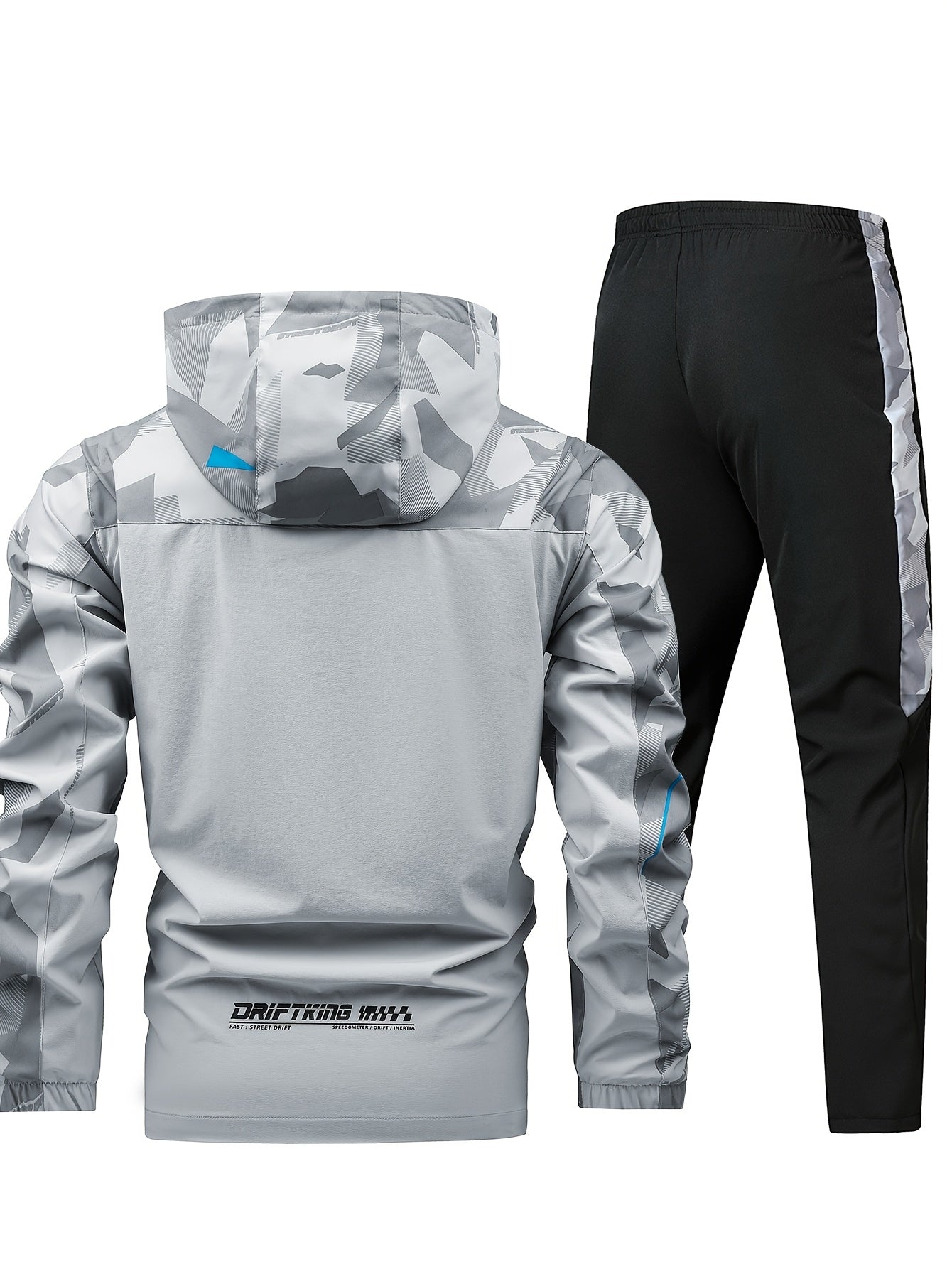 Outfit Sportivo per Uomini – Felpa Con Cappuccio e Pantaloni Lunghi in Design Camouflage