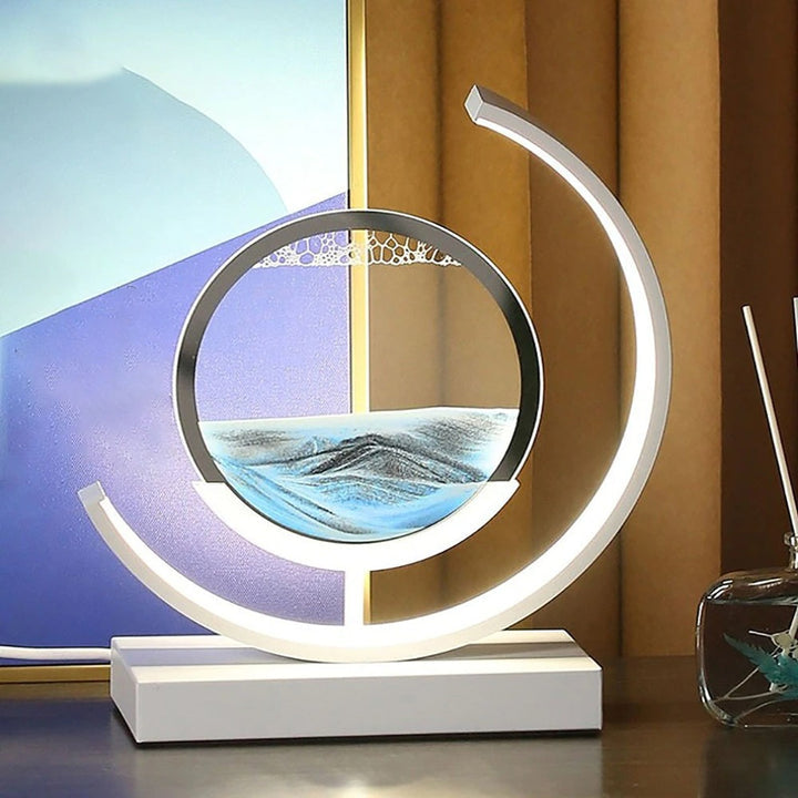 SandLight 3D Lampada da Tavolo con Sabbia – Design Rilassante con Sabbia in Movimento