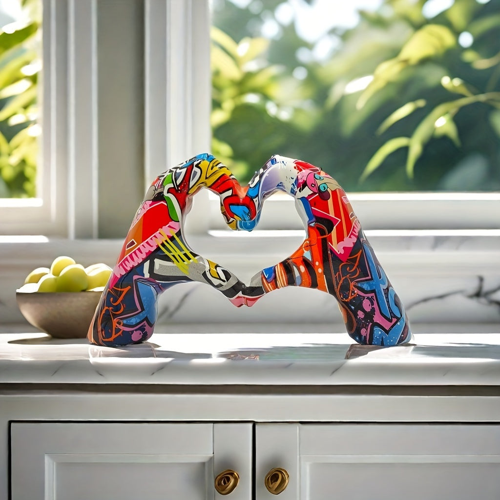 Scultura di Gesto Amorevole - Per un'Esposizione d'Interni Audace e Creativa