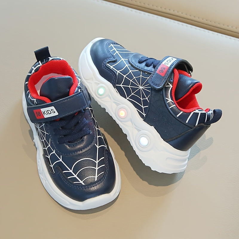 Scarpe LED Spider-Net - Per Bambini Avventurosi