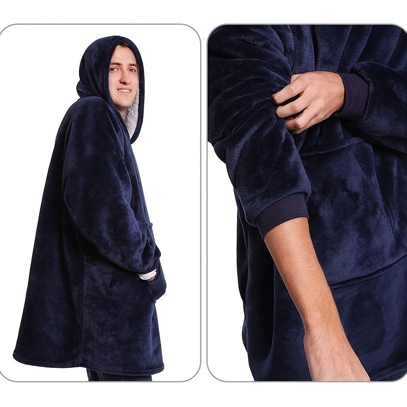 Luna Sherpa Hoodie Blanket - Ultra Morbido e Confortevole per i Giorni Più Freddi